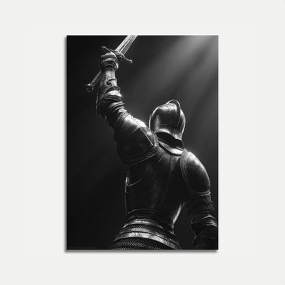 Medieval Knight Battle Stance Poster