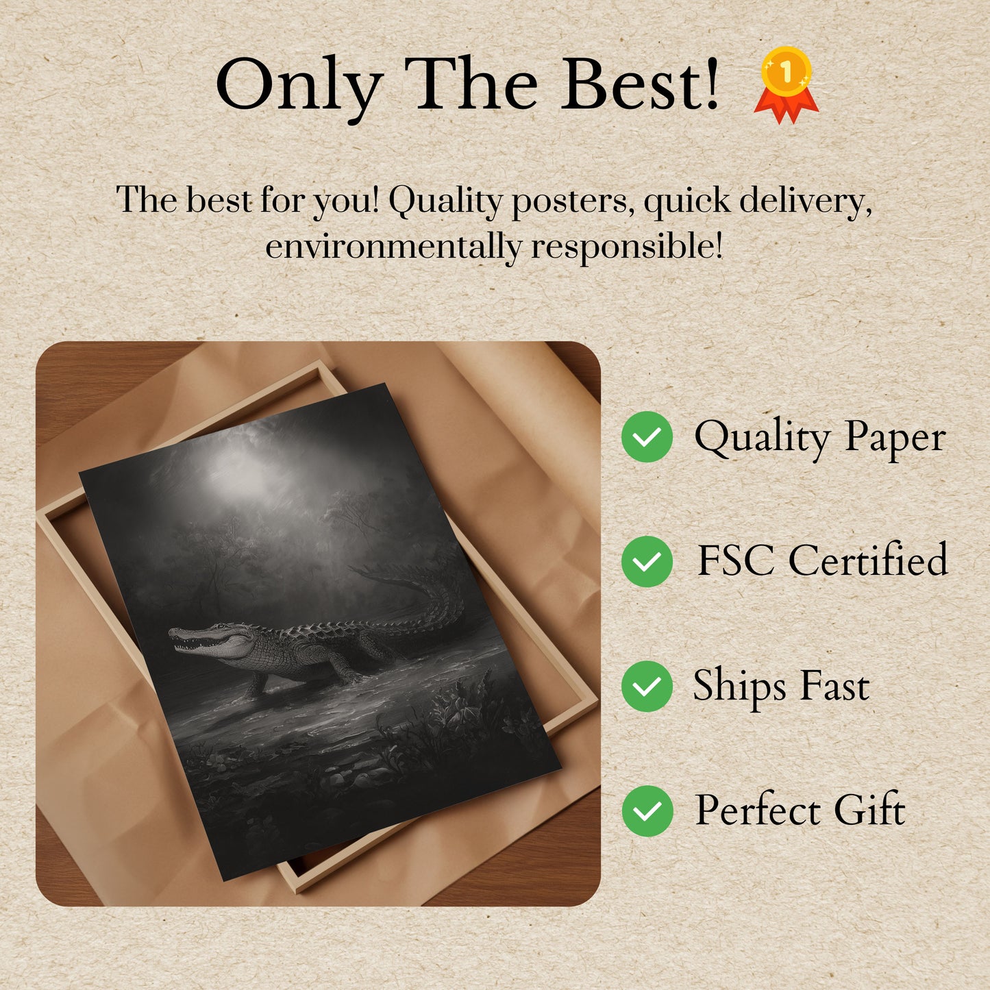 Póster de Depredador del Pantano Sombrío