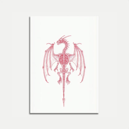Skeletal Dragon Anatomy Poster