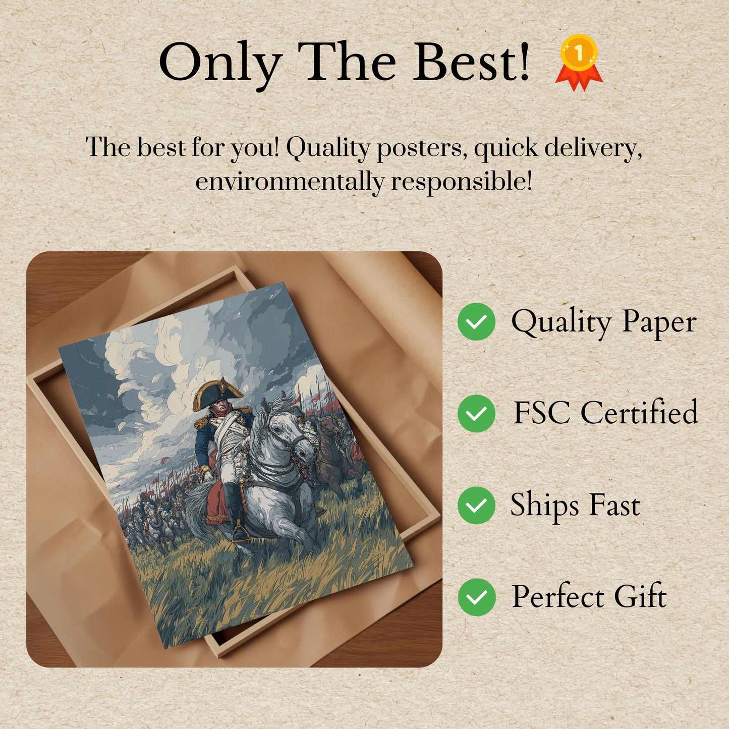 Napoleon's Schlachtfeld-Befehlsposter