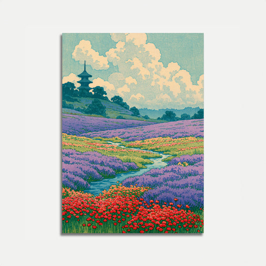 Póster del arroyo del Valle de las Flores Silvestres