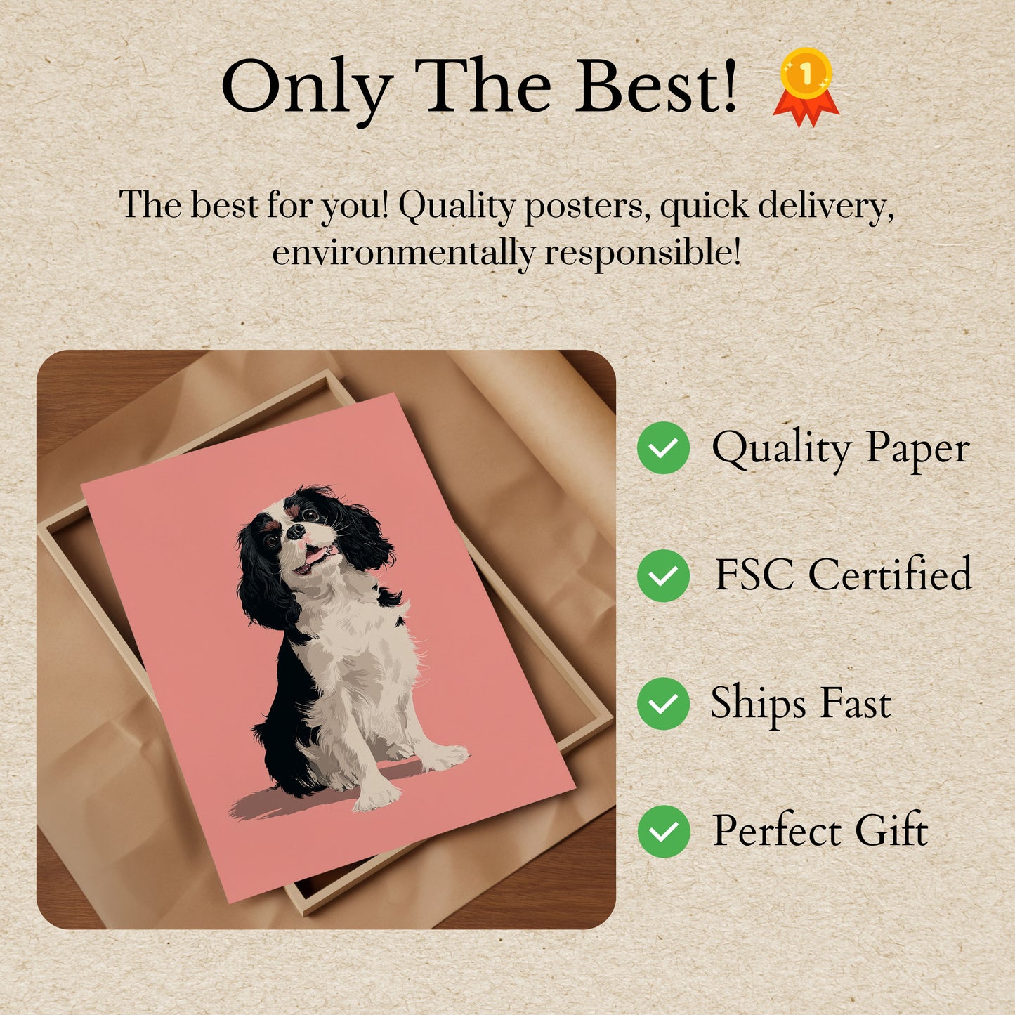 Süßer Cavalier King Charles Poster