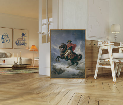 Napoleon überquert die Alpen Poster