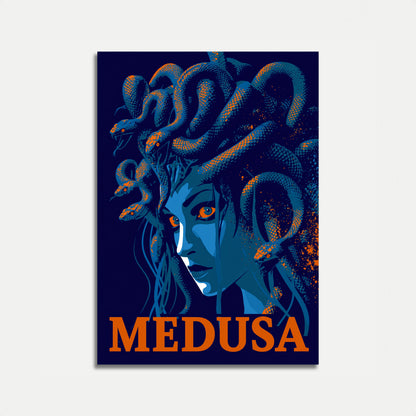 Medusa Mythological Portrait Poster