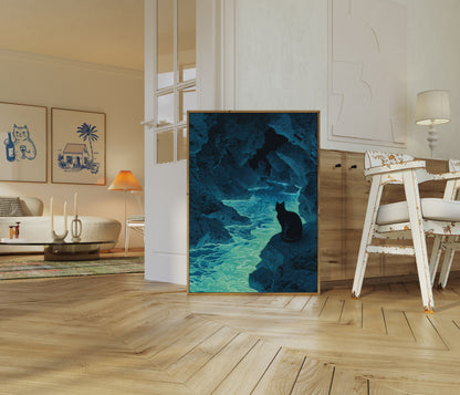 Cat by Luminous Waters Poster