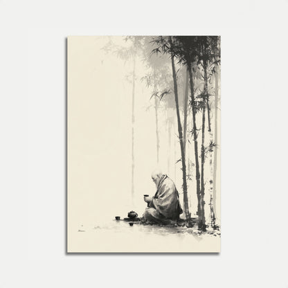 Zen Meditation Bamboo Poster
