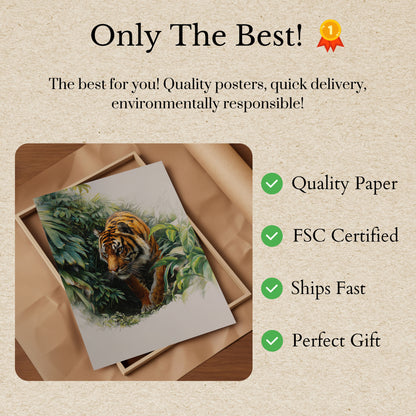 Jungle Guardian Wildlife Poster