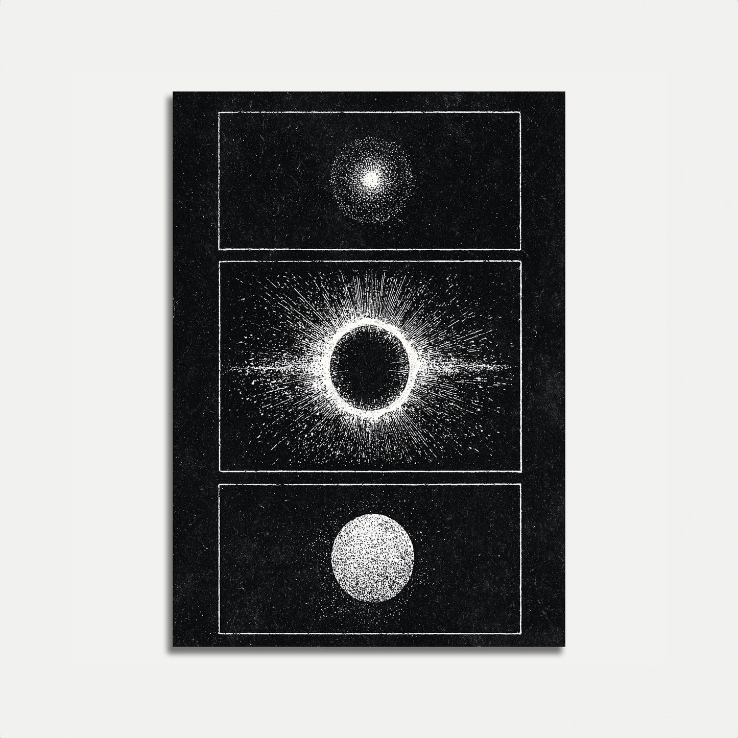 Pôster de Visão Cósmica do Eclipse Solar