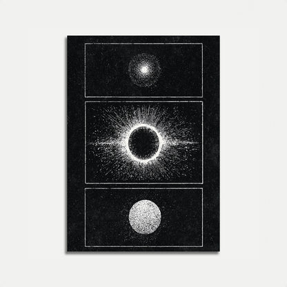 Pôster de Visão Cósmica do Eclipse Solar