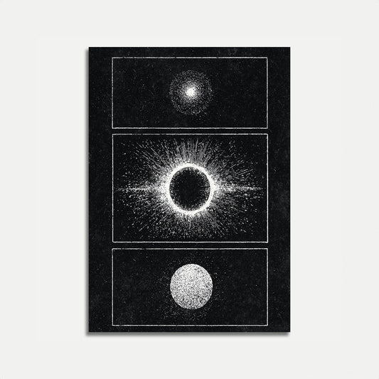 Póster de Visión Cósmica del Eclipse Solar