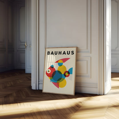 Bauhaus Geometric Abstract Poster