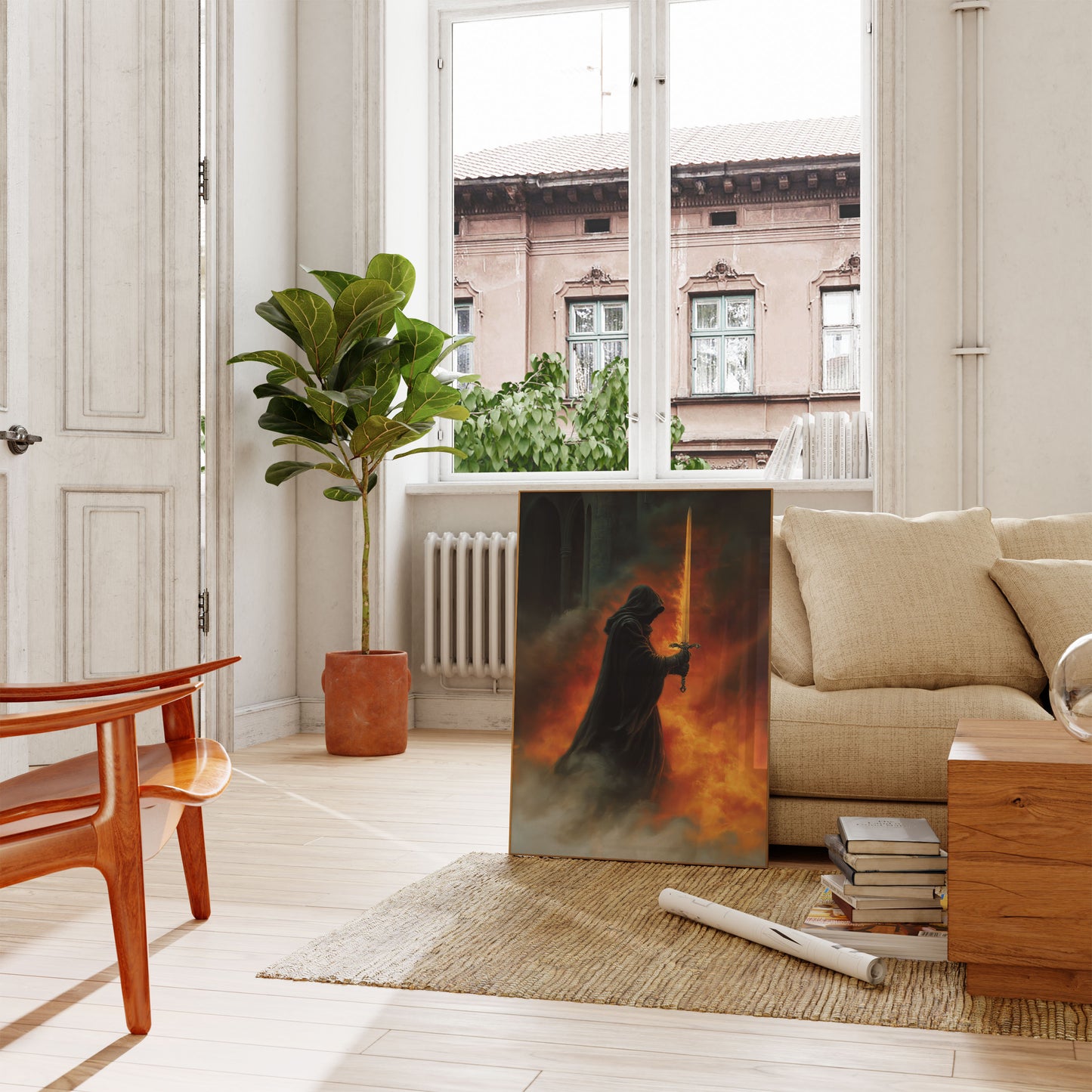 Poster della Battaglia del Cavaliere Guerriero Fuoco