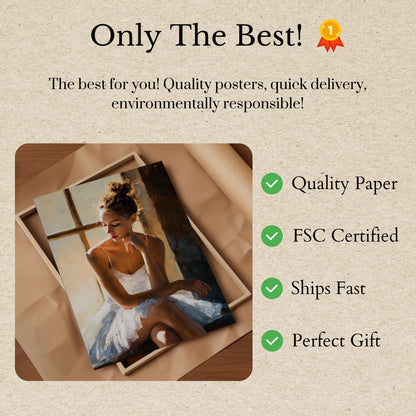 Graceful Ballet Dancer Poster