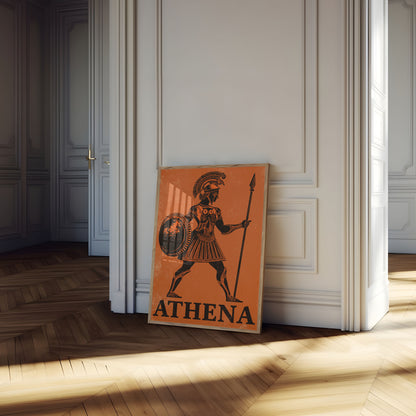 Athena Greek Goddess Warrior Poster