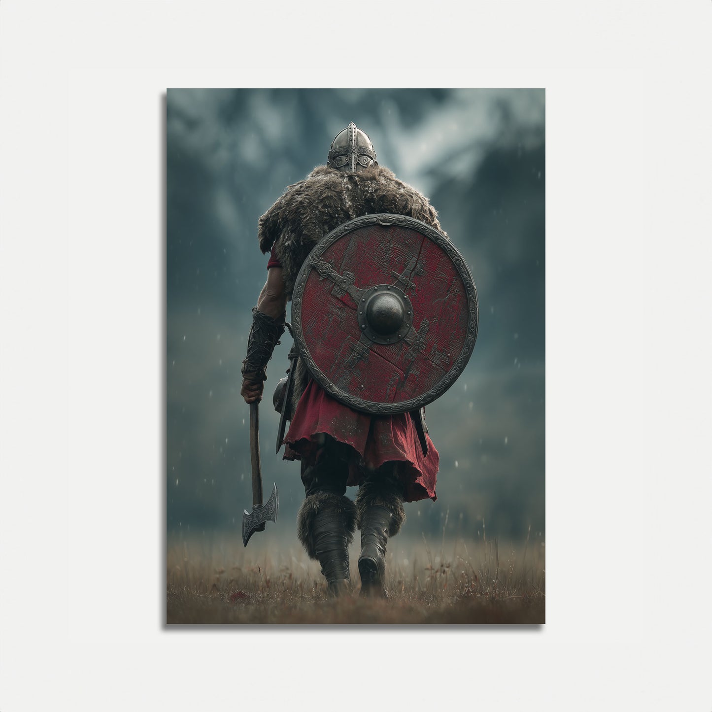 Viking Warrior Battle Poster