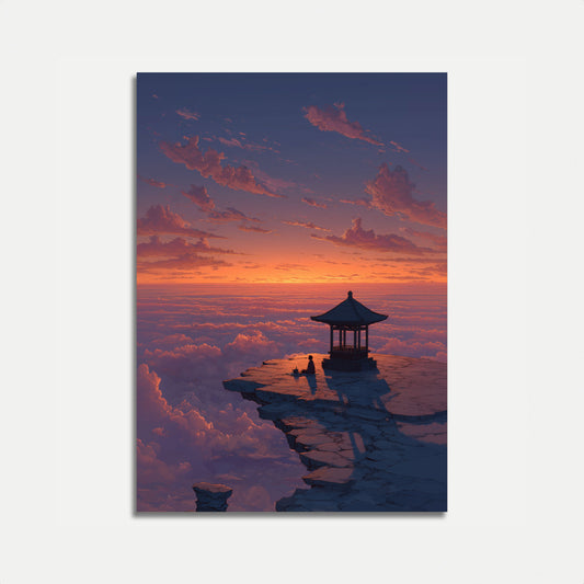 Celestial Meditation Mountain Poster