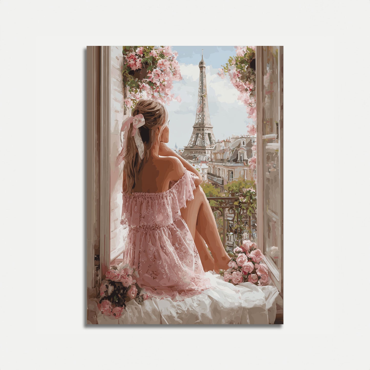 Paris Drøm Balkong Plakat