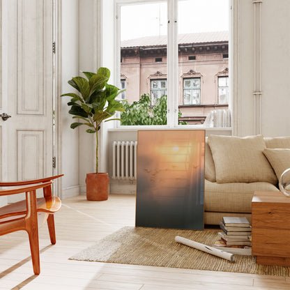 Birds Flying at Sunrise Poster