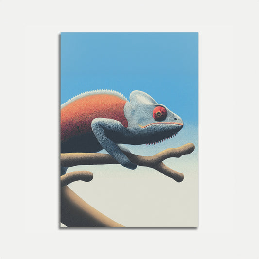 Arte de Póster de Camaleón Degradado