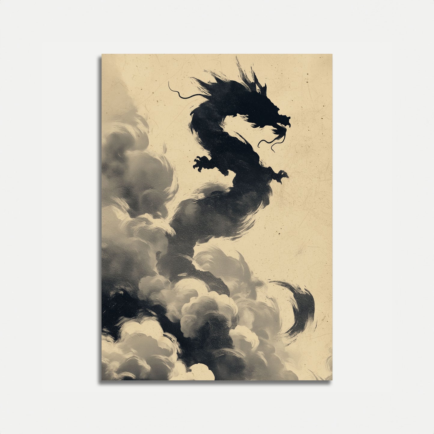 Póster de la nube de dragón místico