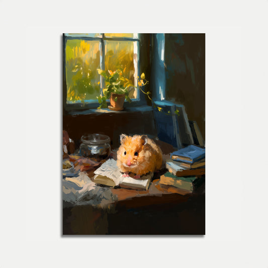 Pilný Křeček na Plakátu ke Čtení