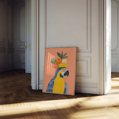 Poster del Pappagallo di Frutta Tropicale