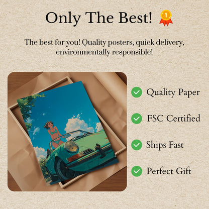 Summer Breeze Classic Porsche Poster