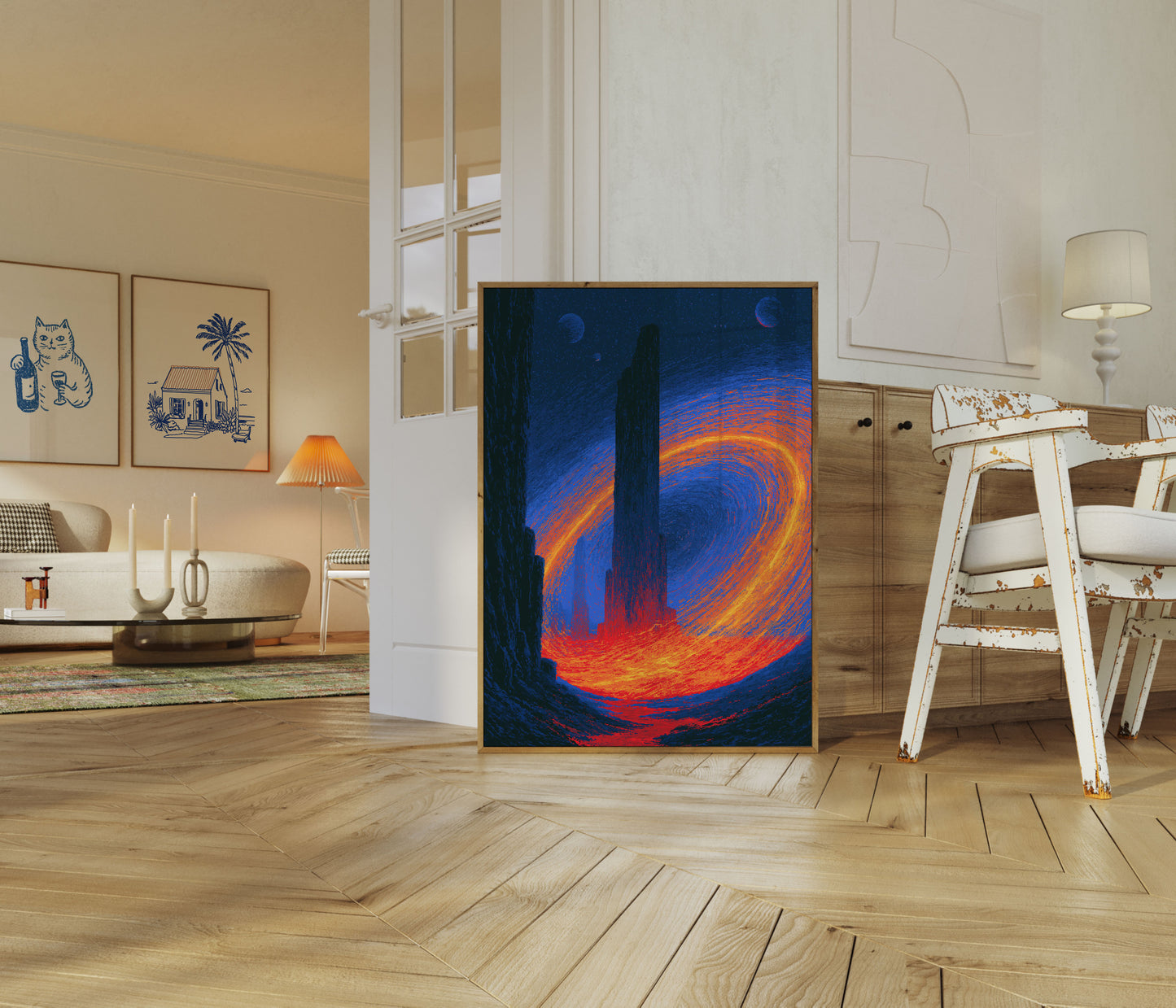 Cosmic Vortex Portal Poster