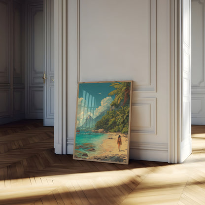 Plakát s Tropickou Plážovou Dobrodružstvím