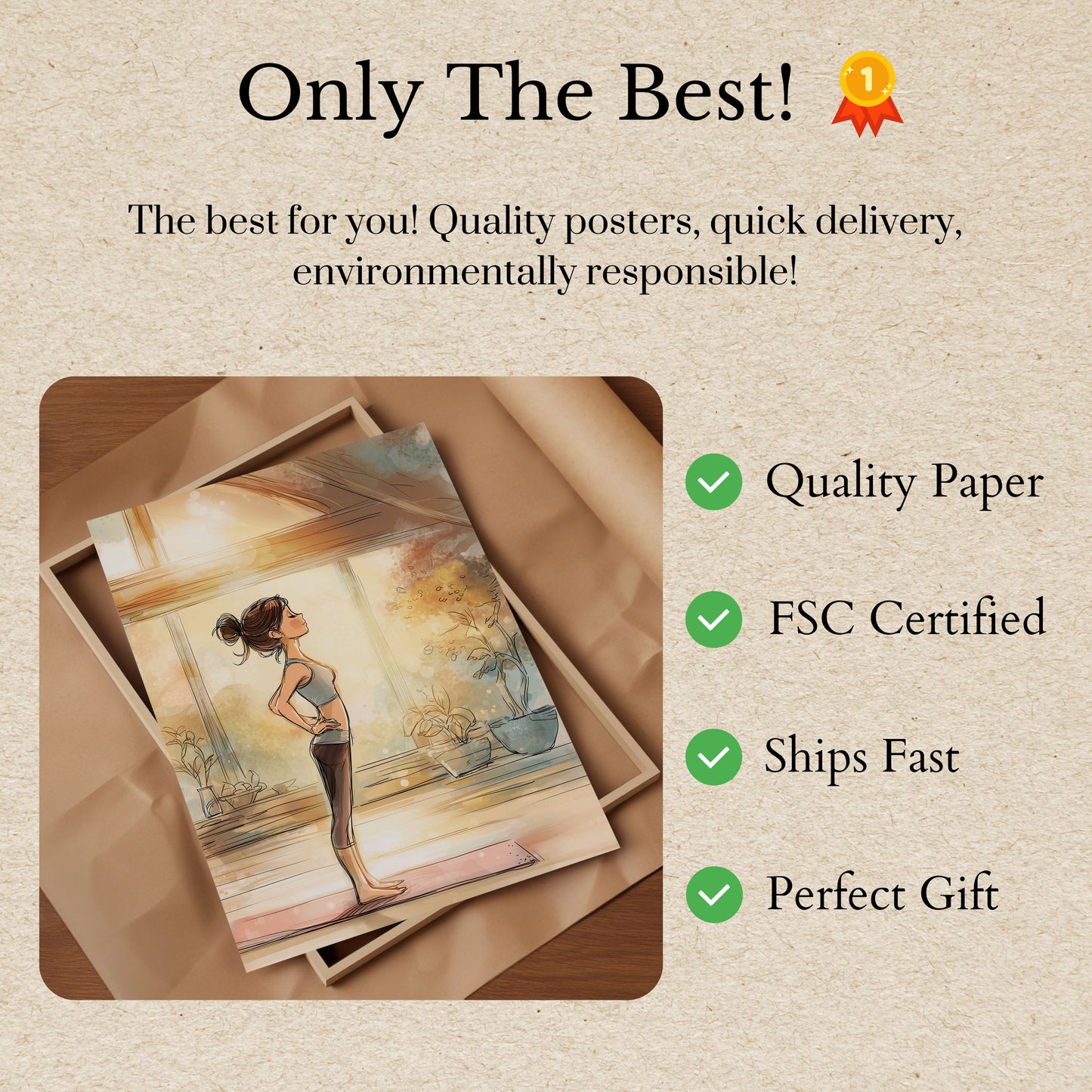 Poranny Zen Joga Plakat