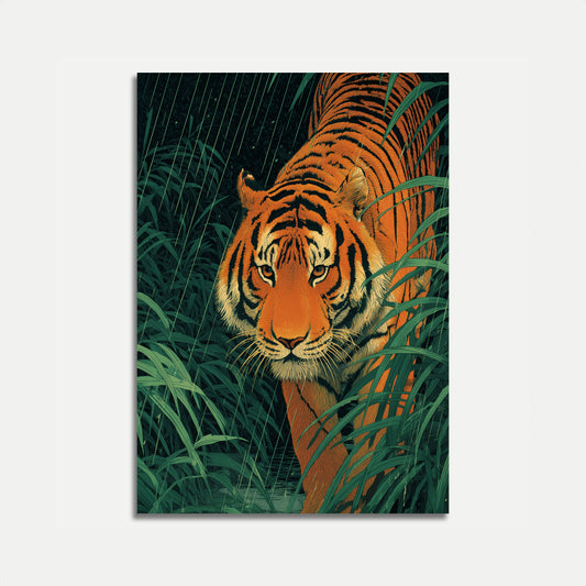 Tiger in the Rain Forest Poster
