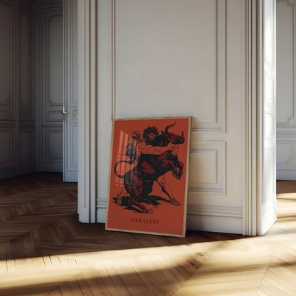 Heracles and the Bull Poster