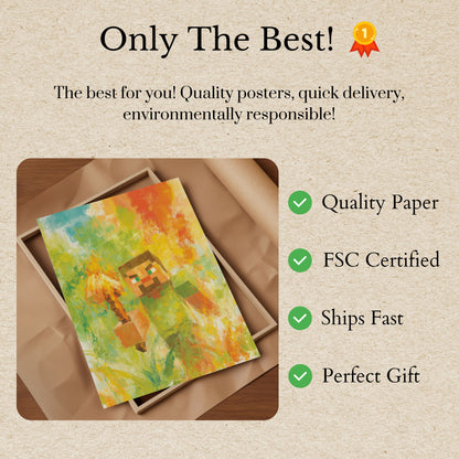 Minecraft Explosives Aquarell-Poster