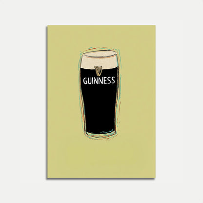 Classic Guinness Dark Beer Poster