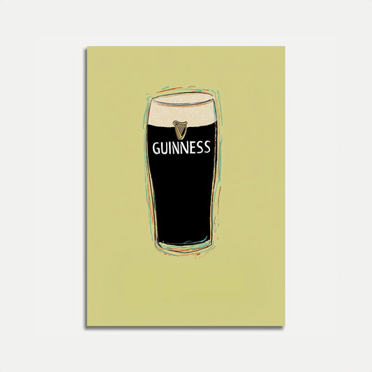 Classic Guinness Dark Beer Poster