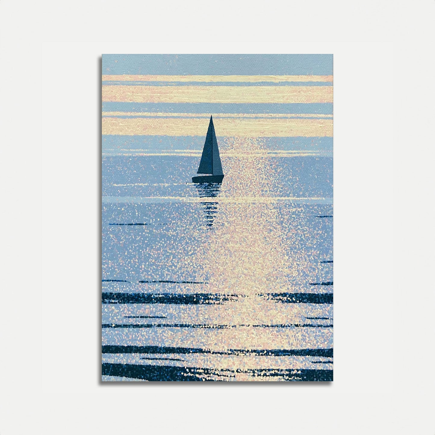 Sailboat on Shimmering Waters Poster