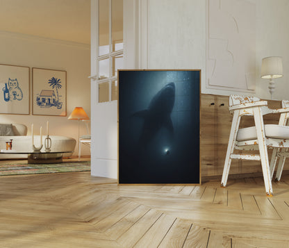 Depths of Darkness Shark Poster