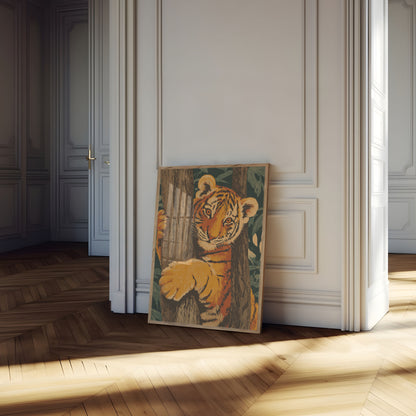 Young Tiger in Forest Poster
