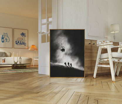 Misty Mountain Ski Adventure Poster