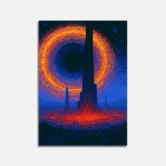 Cosmic Portal in Desert Poster