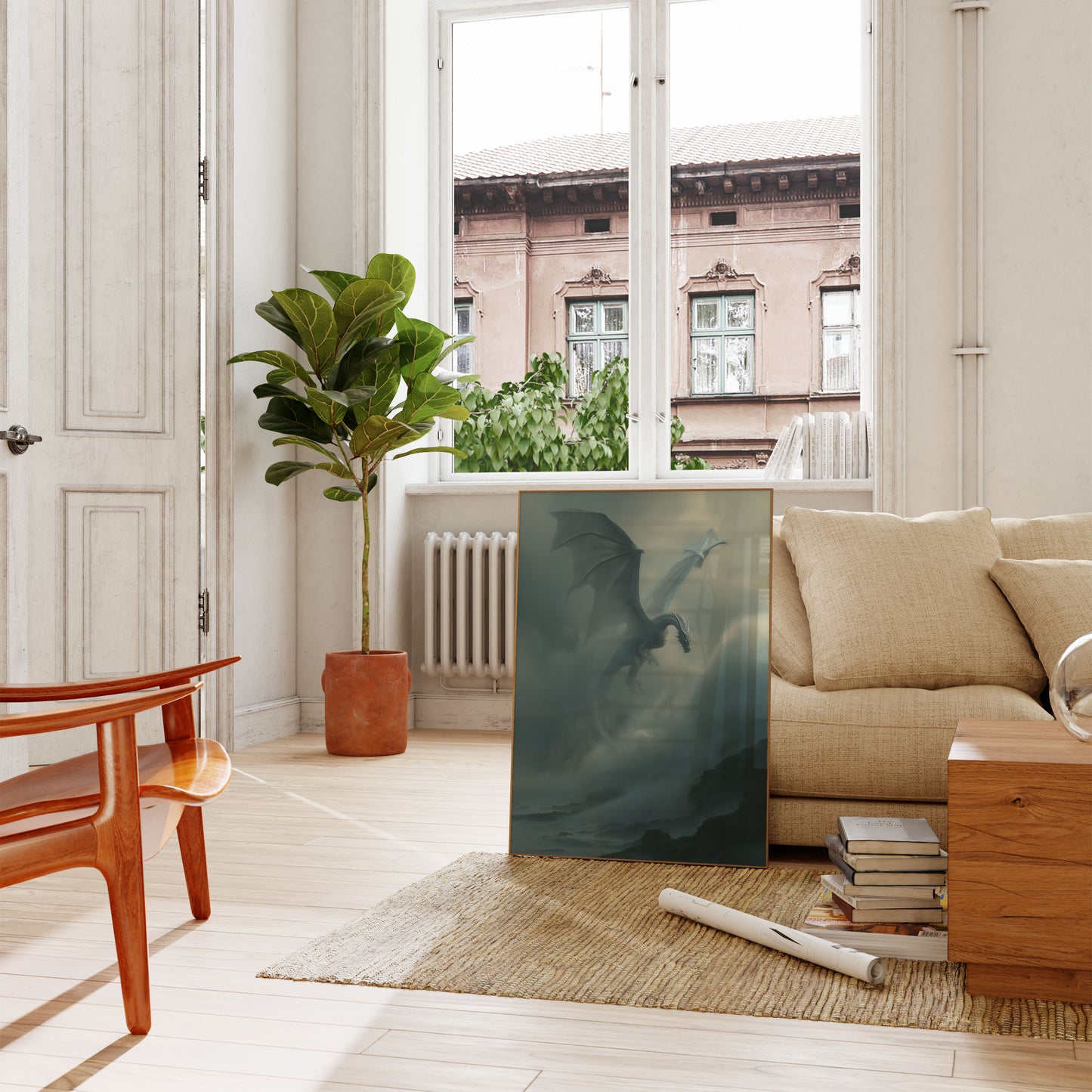 Póster del Dragón de la Montaña Brumosa