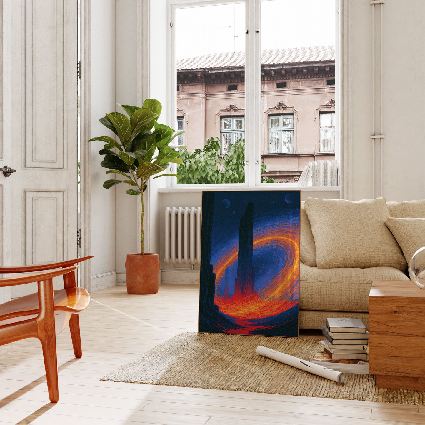 Cosmic Vortex Portal Poster