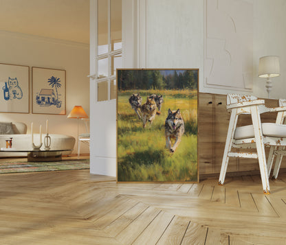 Wolf Pack Running Wild Poster