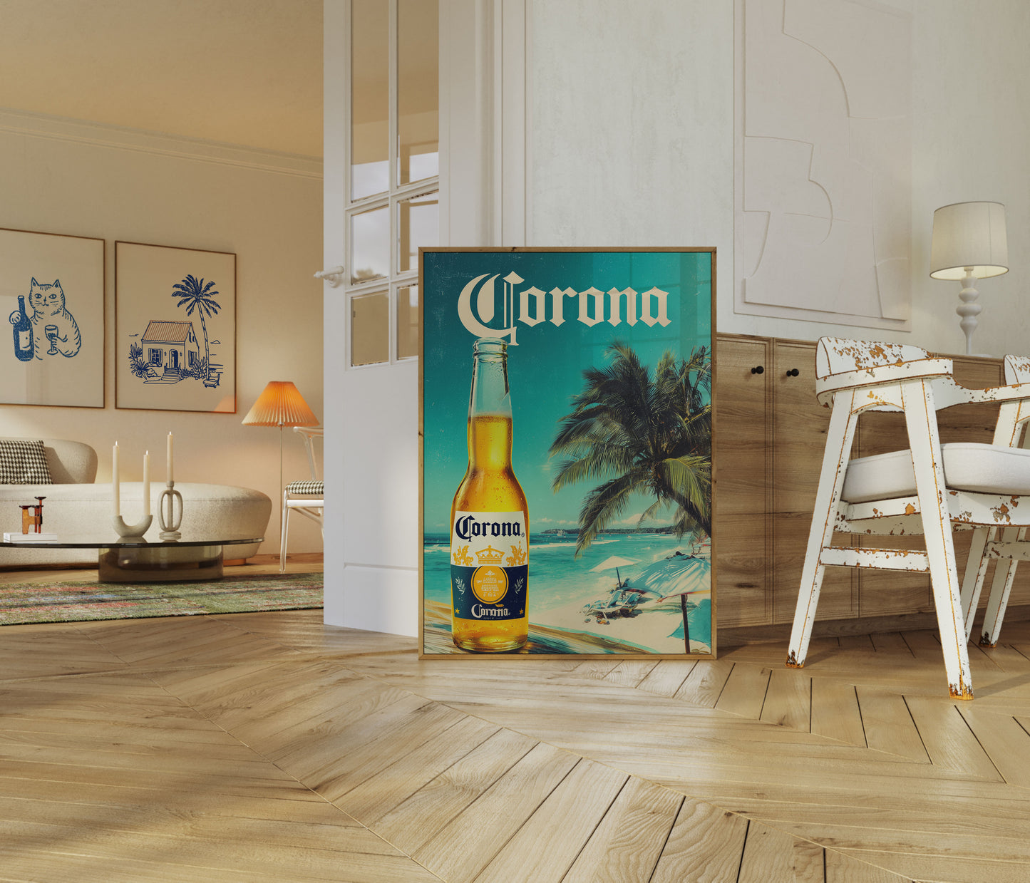 Tropical Corona Beach Escape Poster