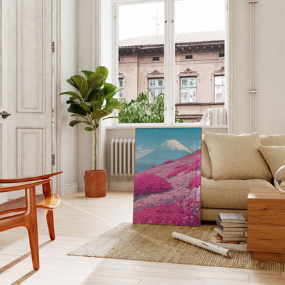 Mount Fuji Blomstermark Plakat