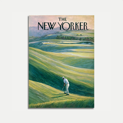 Serene Golf Course New Yorker Poster