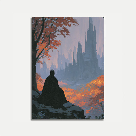 Poster del Cavaliere Oscuro nella Città d'Autunno