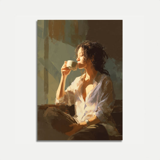 Morning Coffee Serenity Poster