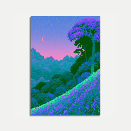 Enchanted Forest Landscape Poster