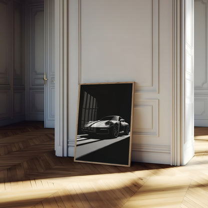 Midnight Porsche Silhouette Poster
